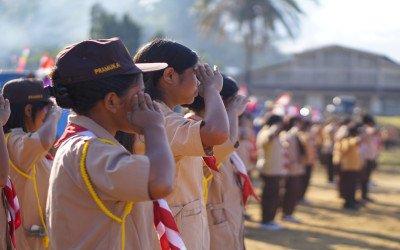 SMA Negeri 1 Adonara Tengah Ikuti Perkemahan di Lapangan Baowayak Desa Lite
