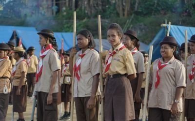 Upacara Pembukaan Perkemahan Gugus I Kwaran Adonara Tengah Tahun 2025